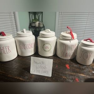 Rae Dunn Christmas Canisters